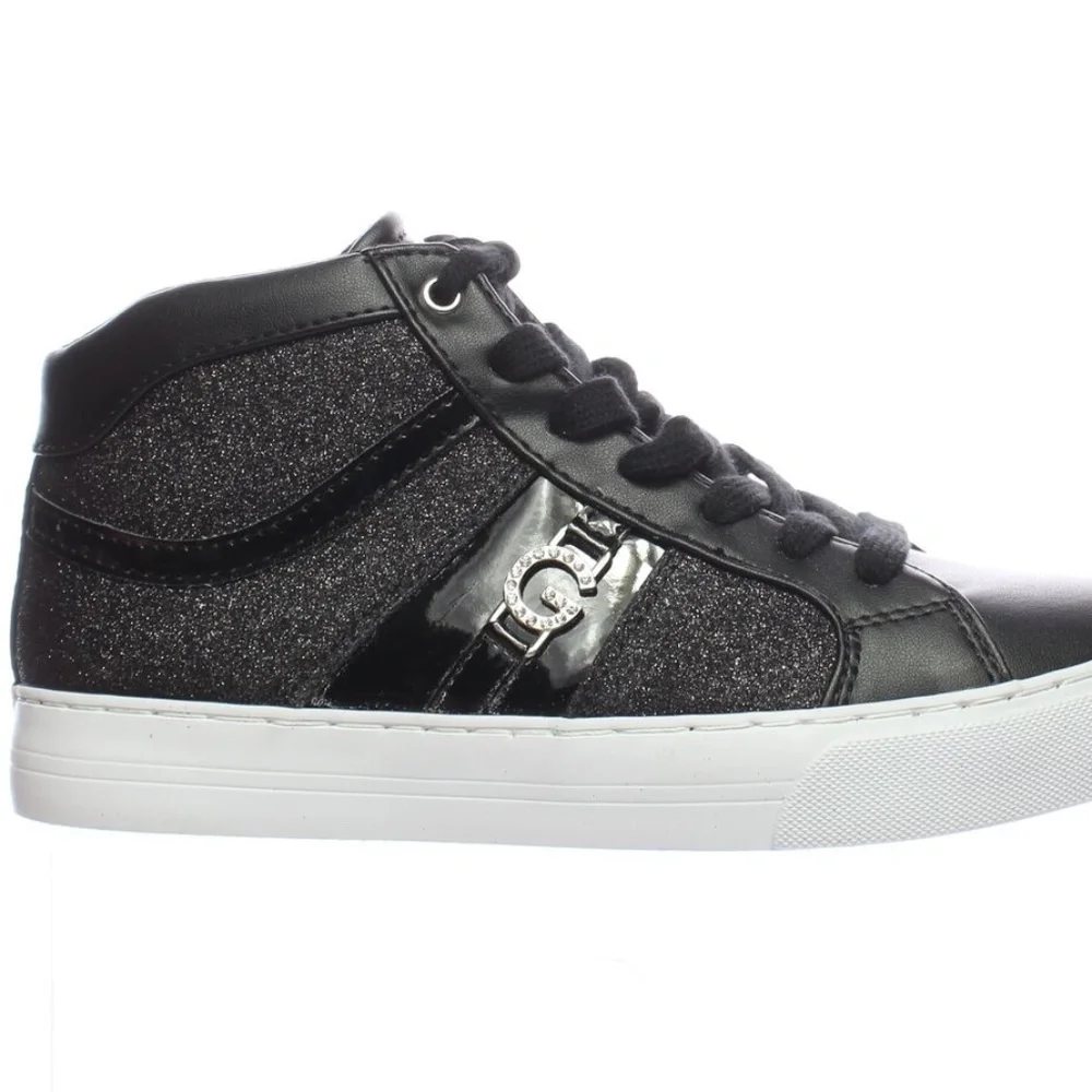 New G by GUESS Gettie Glitter Sneakers SZ 9